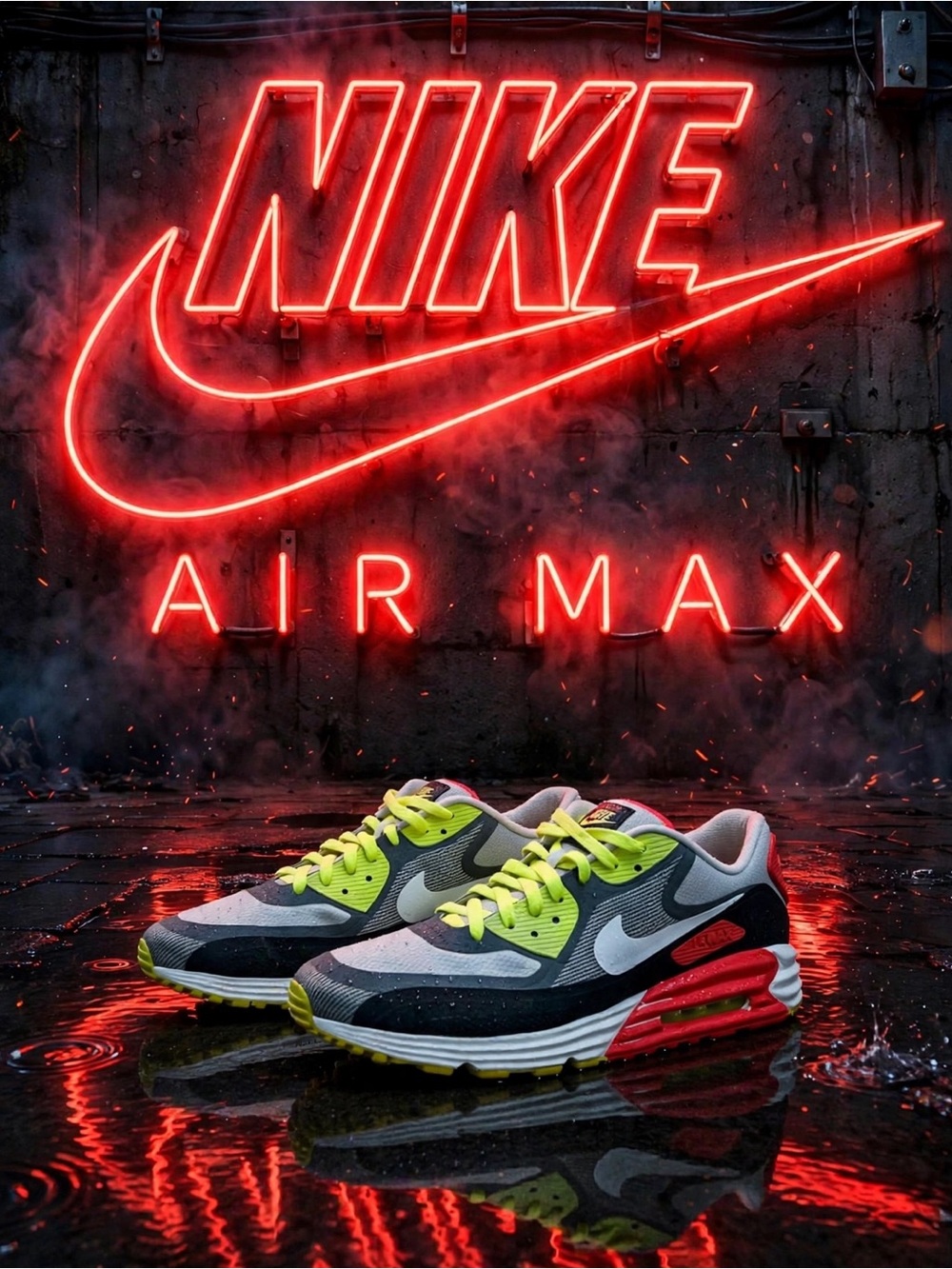 Nike Air Max Lunar 90 WR "Laser Crimson" (2014)